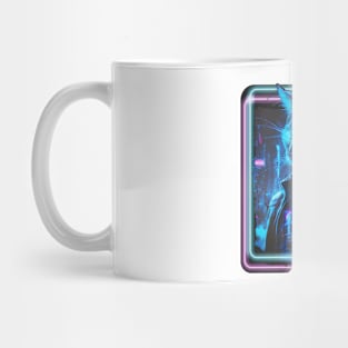 Cat Squad 006 Cyberpunk Neon Mug